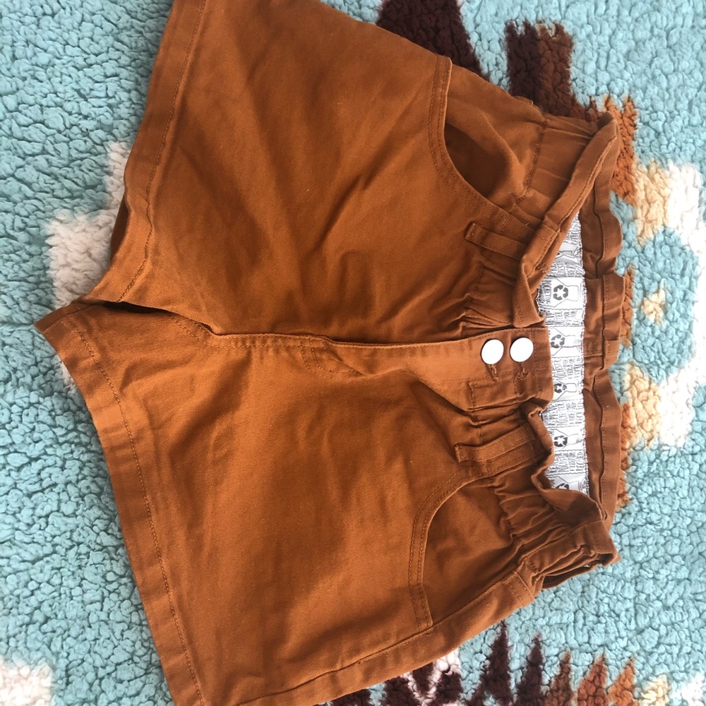 High waisted jean shorts